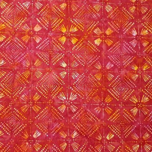 RED ORANGE - Chrome - Batikstoff aus Indonesien